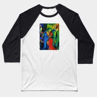 Boardwalk Kiss Painting Baseball T-Shirt